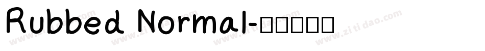 Rubbed Normal字体转换